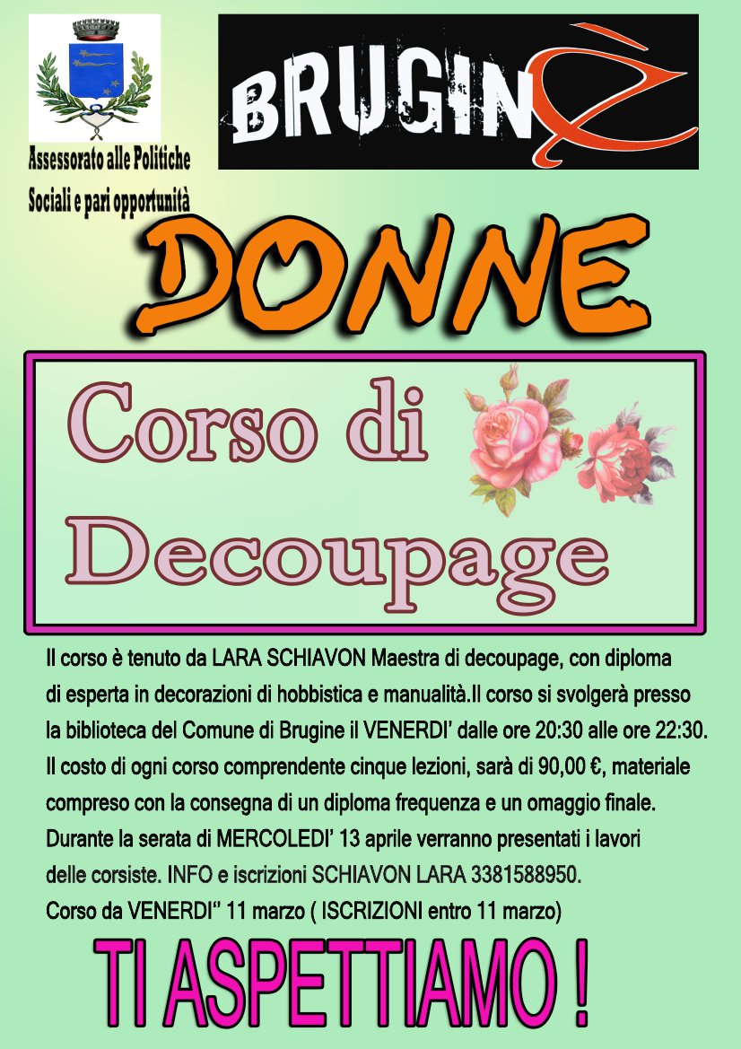 2^ CORSO DI DECOUPAGE